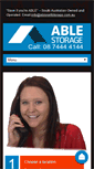 Mobile Screenshot of ableselfstorage.com.au